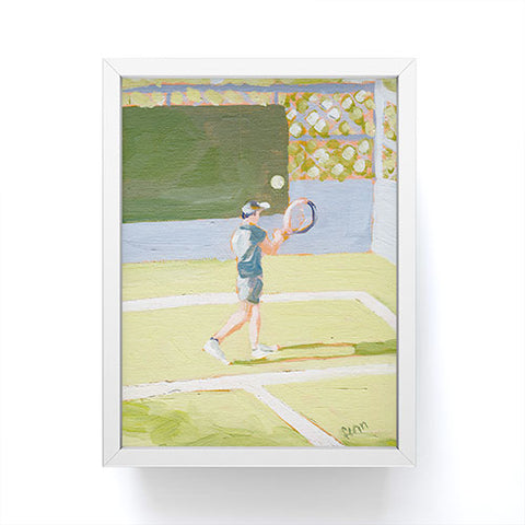 Sabina Fenn Illustration Tennis Player Framed Mini Art Print