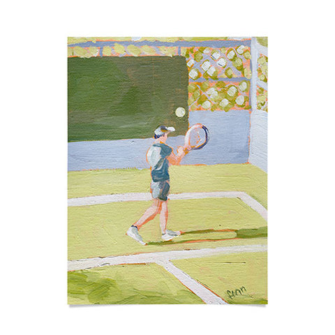 Sabina Fenn Illustration Tennis Player Poster