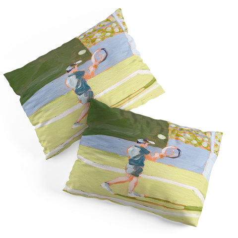 Sabina Fenn Illustration Tennis Player Pillow Shams