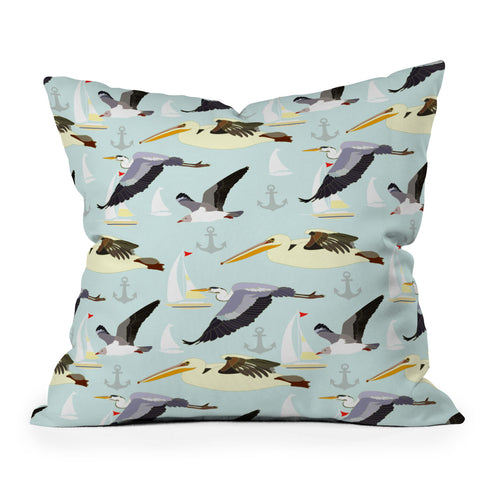 Sabine Reinhart At The Shore Outdoor Throw Pillow