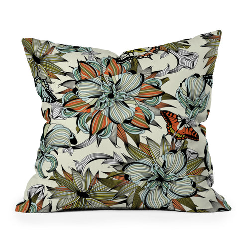 Sabine Reinhart Blooming Garden Outdoor Throw Pillow