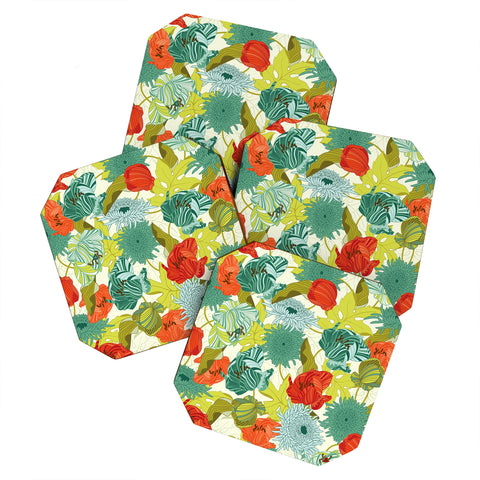 Sabine Reinhart Flower Route Coaster Set