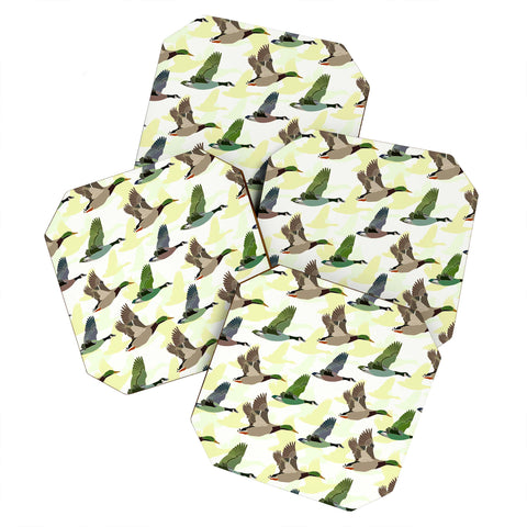 Sabine Reinhart Flying Ducks Coaster Set