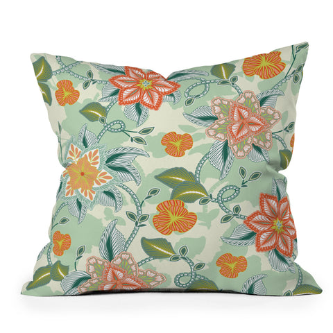 Sabine Reinhart I Will Bring You Flowers Outdoor Throw Pillow