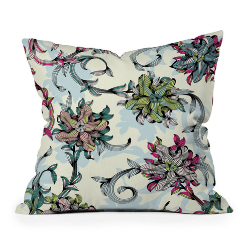 Sabine Reinhart Imagination Blooms Outdoor Throw Pillow