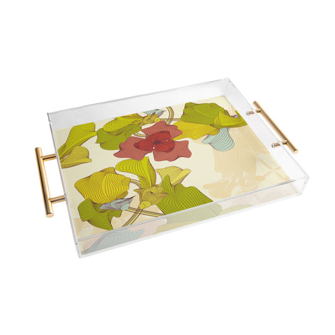 Sabine Reinhart Isle Of Flowers Acrylic Tray