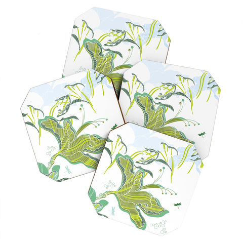 Sabine Reinhart Lake Modern Coaster Set