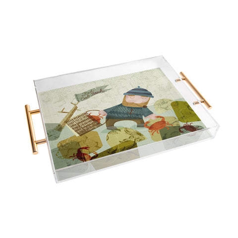 Sabine Reinhart Monday Crab Walk Acrylic Tray