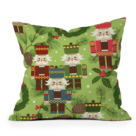Sabine Reinhart Nutcracker Gang Outdoor Throw Pillow