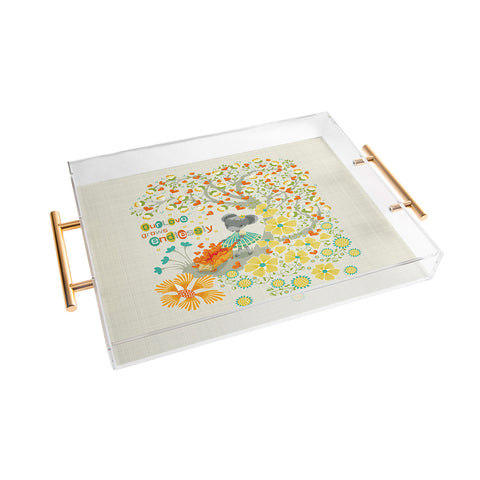 Sabine Reinhart Our Love grows endlessly Acrylic Tray