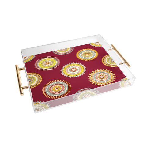 Sabine Reinhart Sameena Red Acrylic Tray
