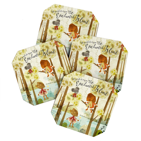 Sabine Reinhart The Enchanted Island Coaster Set