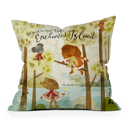 Sabine Reinhart The Enchanted Island Outdoor Throw Pillow