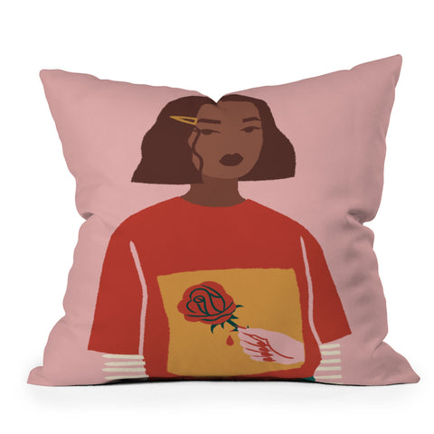 Sabrena Khadija Prick Outdoor Throw Pillow