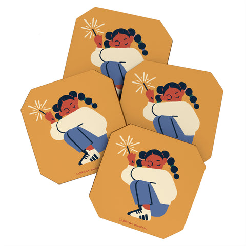 Sabrena Khadija Spark Coaster Set