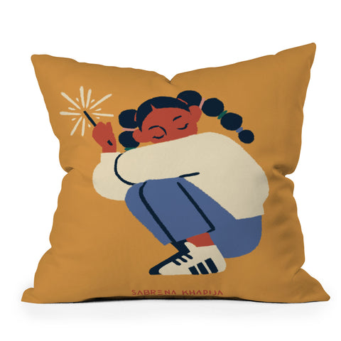 Sabrena Khadija Spark Outdoor Throw Pillow