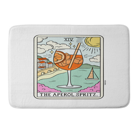 Sagepizza APEROL SPRITZ READING Memory Foam Bath Mat