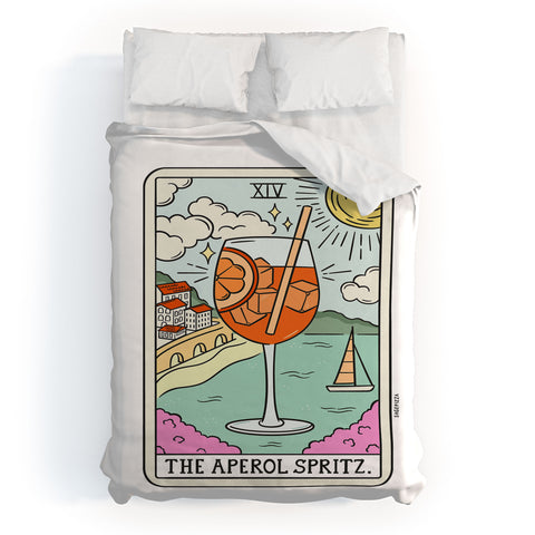 Sagepizza APEROL SPRITZ READING Duvet Cover