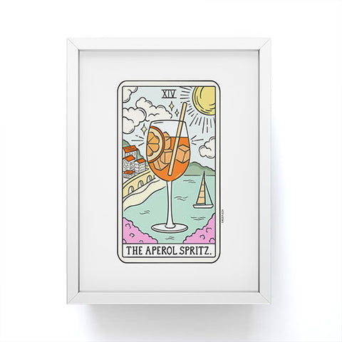 Sagepizza APEROL SPRITZ READING Framed Mini Art Print