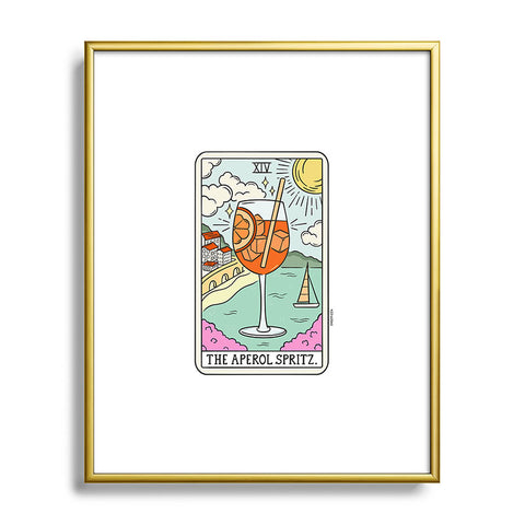 Sagepizza APEROL SPRITZ READING Metal Framed Art Print