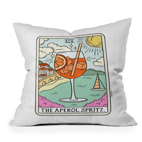 Sagepizza APEROL SPRITZ READING Throw Pillow