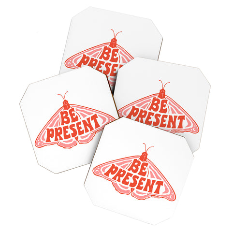 Sagepizza BE PRESENT Coaster Set
