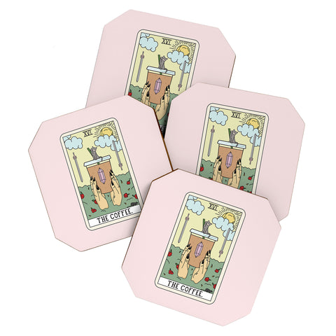 Sagepizza Coffee Reading Coaster Set