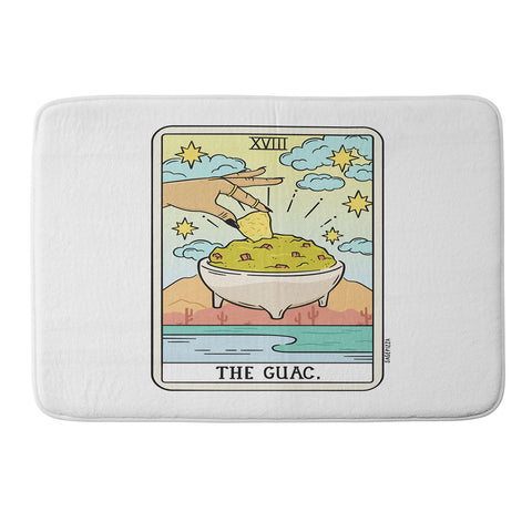 Sagepizza GUAC READING Memory Foam Bath Mat