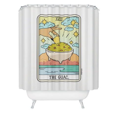 Sagepizza GUAC READING Shower Curtain