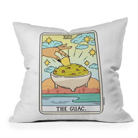 Sagepizza GUAC READING Outdoor Throw Pillow