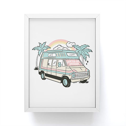 Sagepizza LIVIN FOR THE WEEKEND Framed Mini Art Print