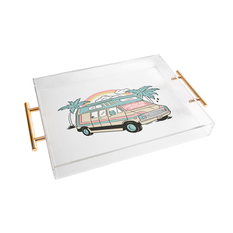 Sagepizza LIVIN FOR THE WEEKEND Acrylic Tray