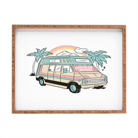 Sagepizza LIVIN FOR THE WEEKEND Rectangular Tray