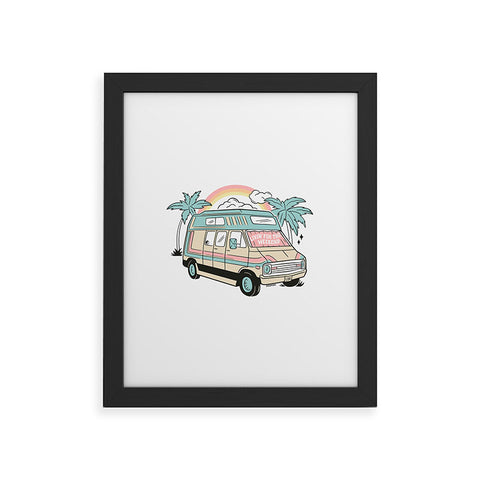 Sagepizza LIVIN FOR THE WEEKEND Framed Art Print
