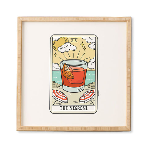 Sagepizza NEGRONI READING Framed Wall Art