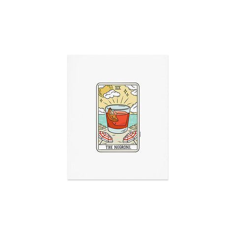Sagepizza NEGRONI READING Art Print