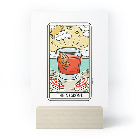 Sagepizza NEGRONI READING Mini Art Print