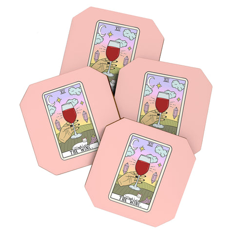 Sagepizza WINE READING LIGHT Coaster Set