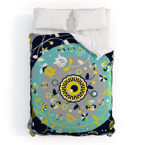 Sam Osborne Floral Target Duvet Cover