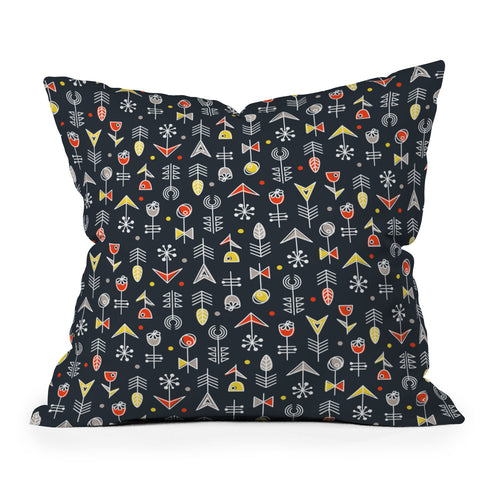 Sam Osborne Graphic Garden Outdoor Throw Pillow