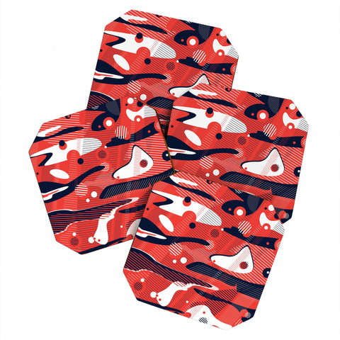 Sam Osborne Moonscape Rust Coaster Set