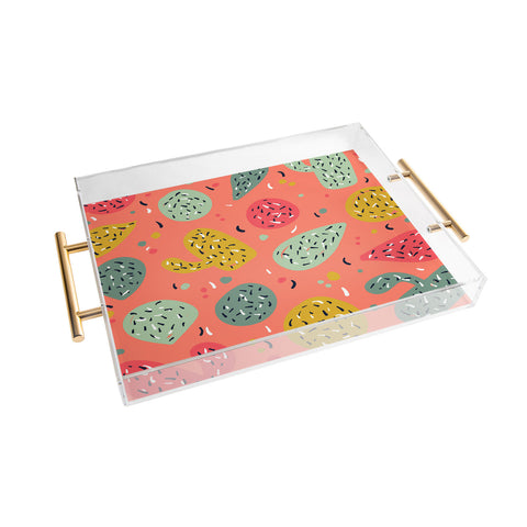 Sam Osborne Sunset Cactus Party Acrylic Tray