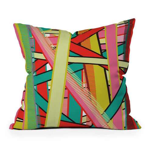 Sam Osborne Twisted Stripes Outdoor Throw Pillow