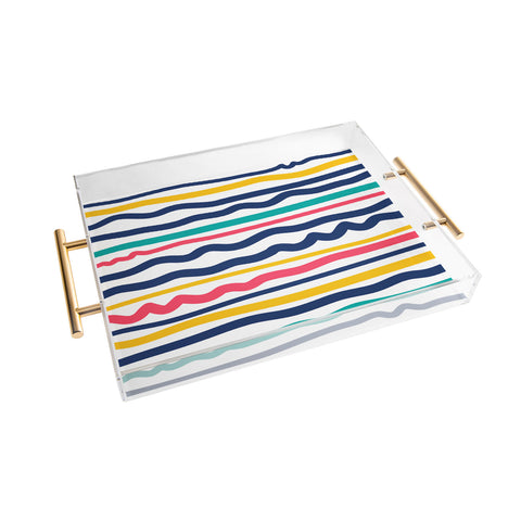Sam Osborne Wiggle Stripes Acrylic Tray