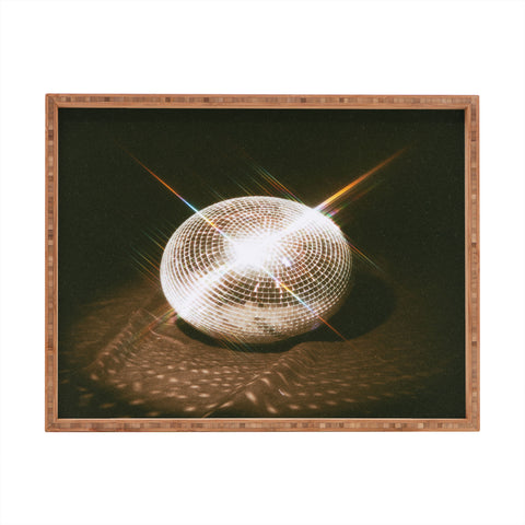 Samantha Hearn Disco Ball Art Rectangular Tray