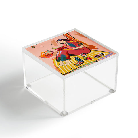 sandrapoliakov AUTUMN PICNIC IN A PARK Acrylic Box