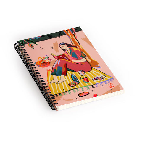 sandrapoliakov AUTUMN PICNIC IN A PARK Spiral Notebook