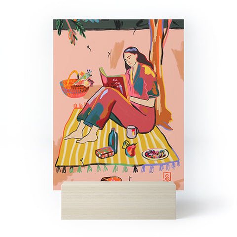 sandrapoliakov AUTUMN PICNIC IN A PARK Mini Art Print