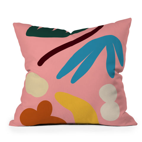 sandrapoliakov BIG FAMILY DINNER Outdoor Throw Pillow