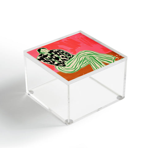 sandrapoliakov CALM WOMAN PORTRAIT Acrylic Box